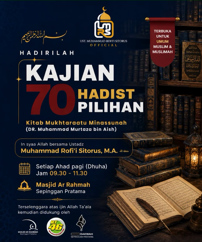 Kajian 70 Hadist Pilihan
